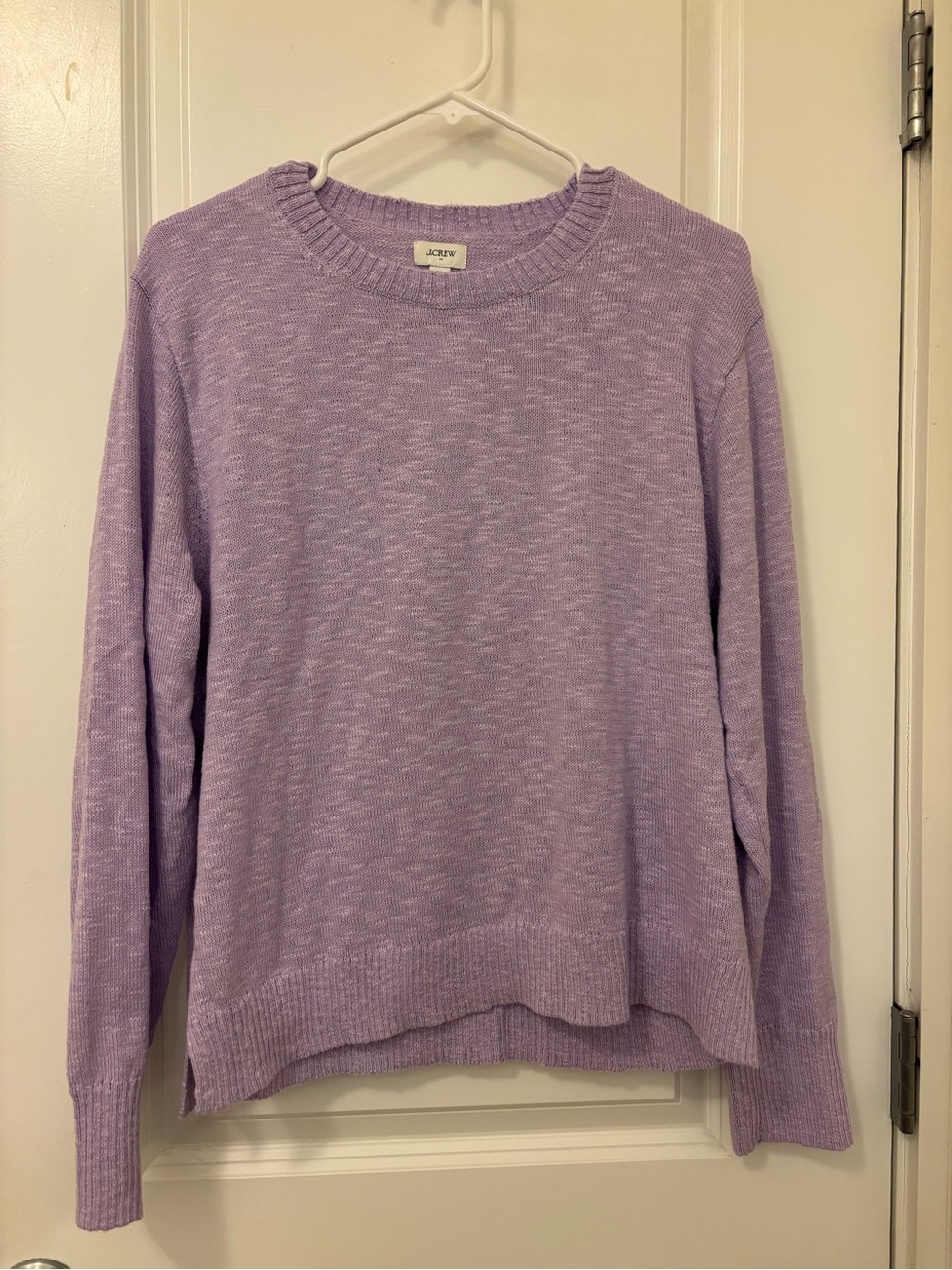 J. Crew Lavender Crewneck Sweater - Women's Knit Pullover (L)